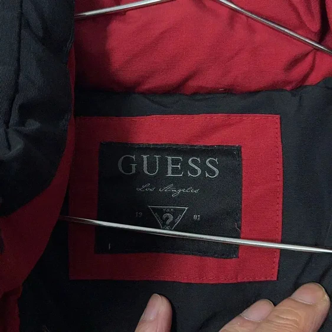 게스 캐주얼 블랙 파카 패딩 점퍼 95 상품이미지4