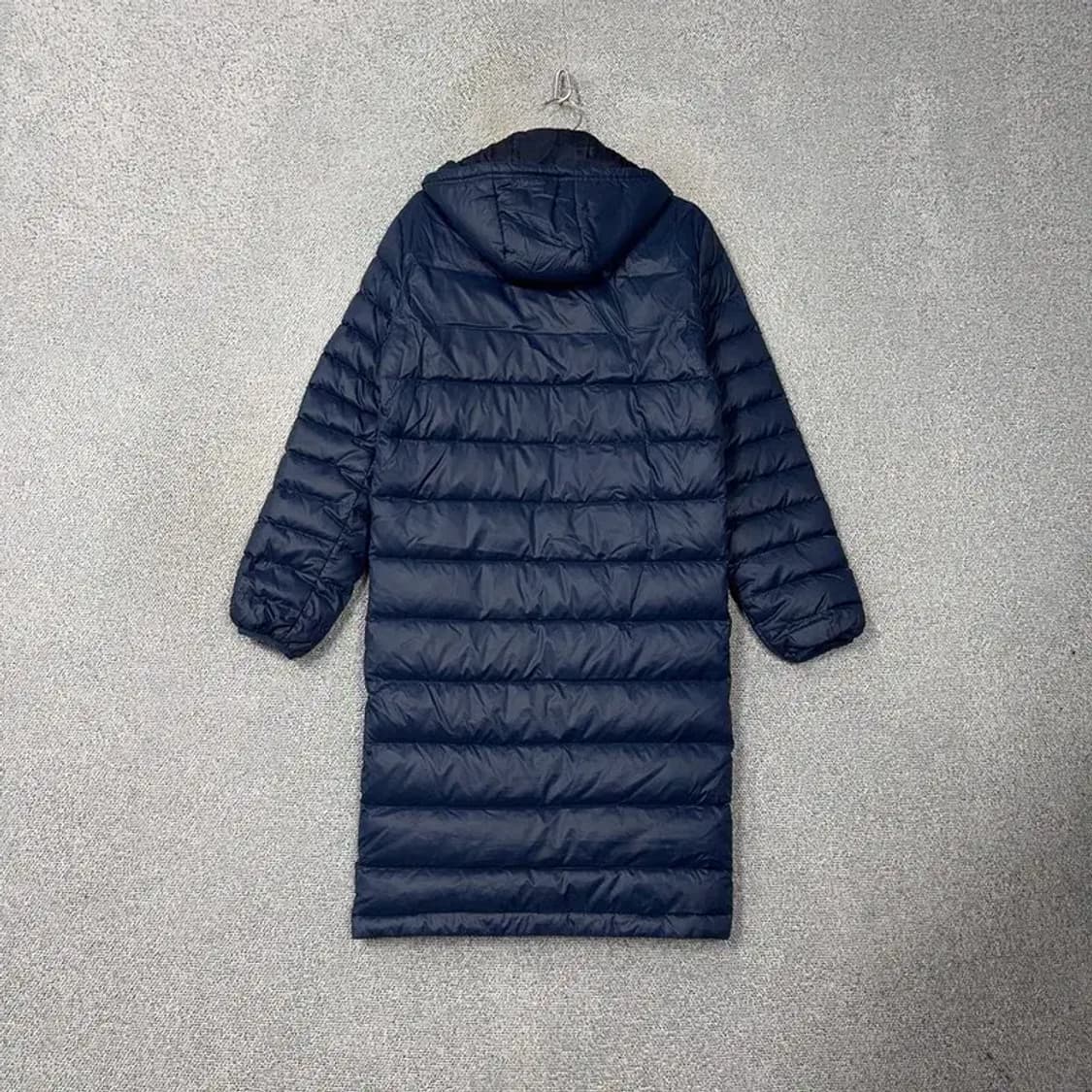 아디다스 네이비 로고 덕다운 오리털 롱패딩 점퍼 90 상품이미지2