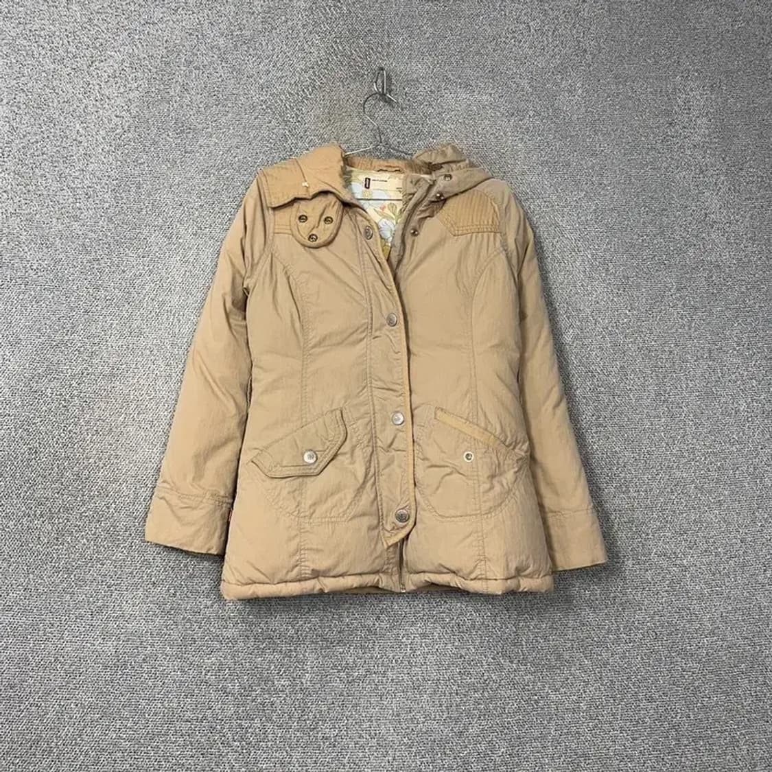 리바이스 베이지 여성 빈티지 패딩 점퍼 M 상품이미지1
