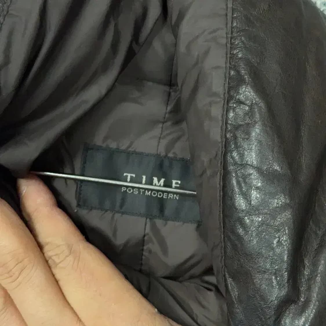 한섬 타임 양가죽 브라운 패딩 66 상품이미지5