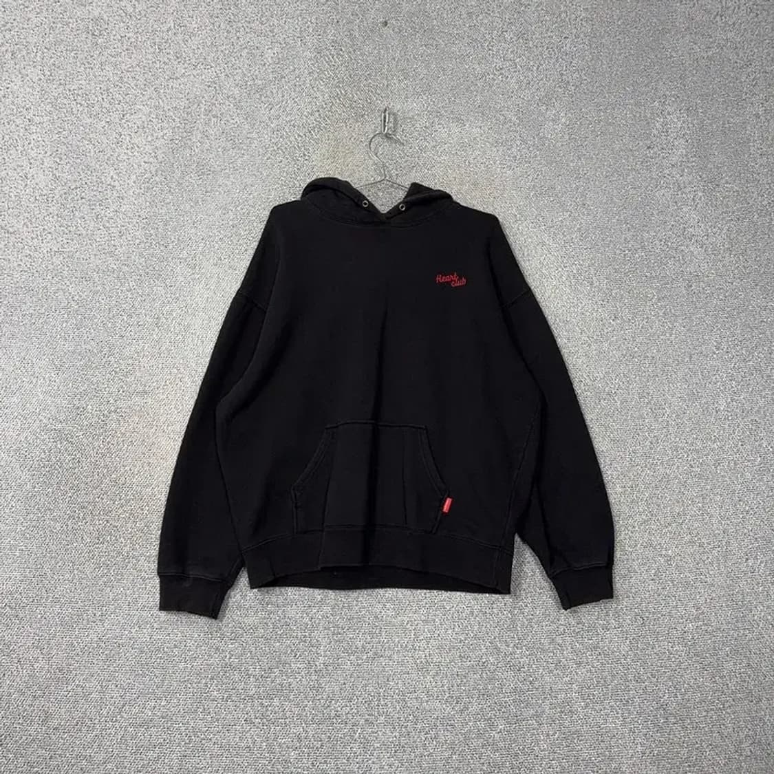 하트클럽 로고 블랙 후드 셋업 M 상품이미지1