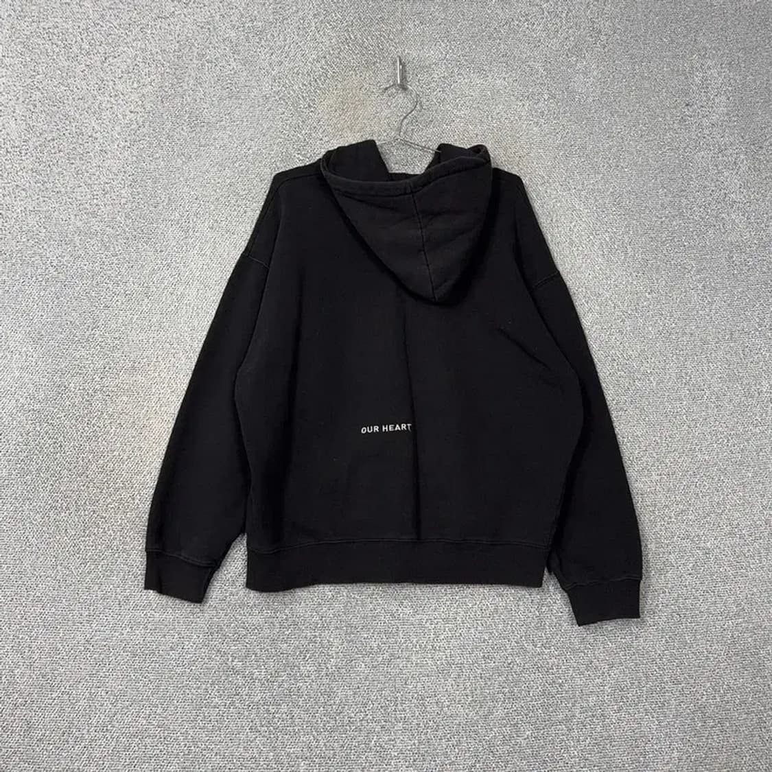 하트클럽 로고 블랙 후드 셋업 M 상품이미지2