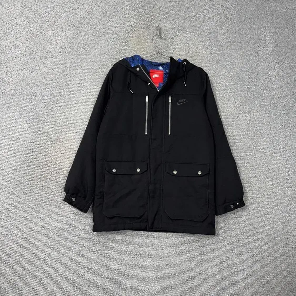 나이키 스우시 포켓 블랙 패딩 M 상품이미지1