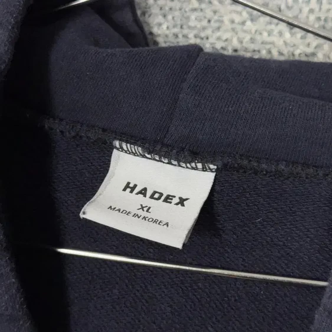 에이치덱스 프린팅 네이비 후드티 XL 상품이미지3