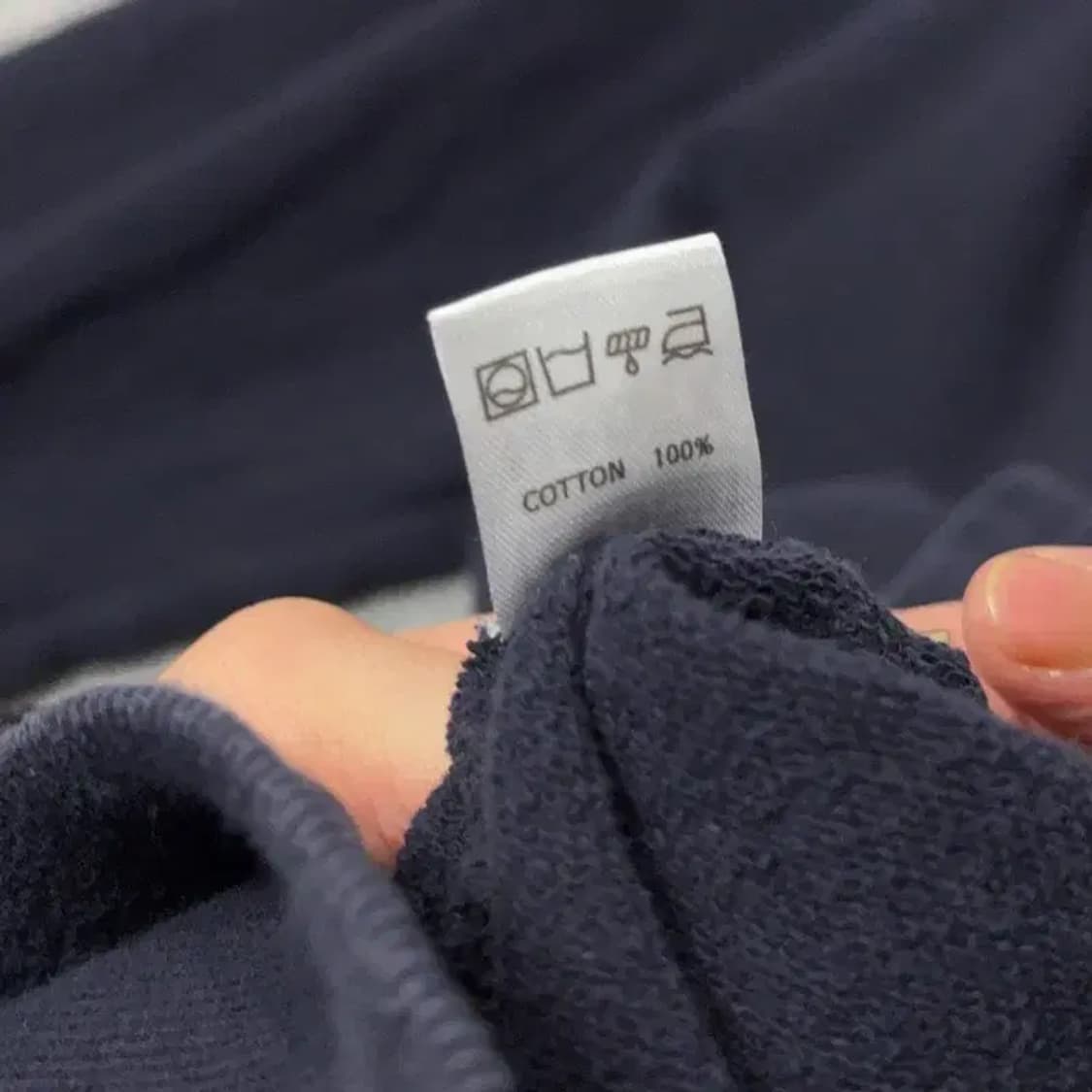 에이치덱스 프린팅 네이비 후드티 XL 상품이미지4