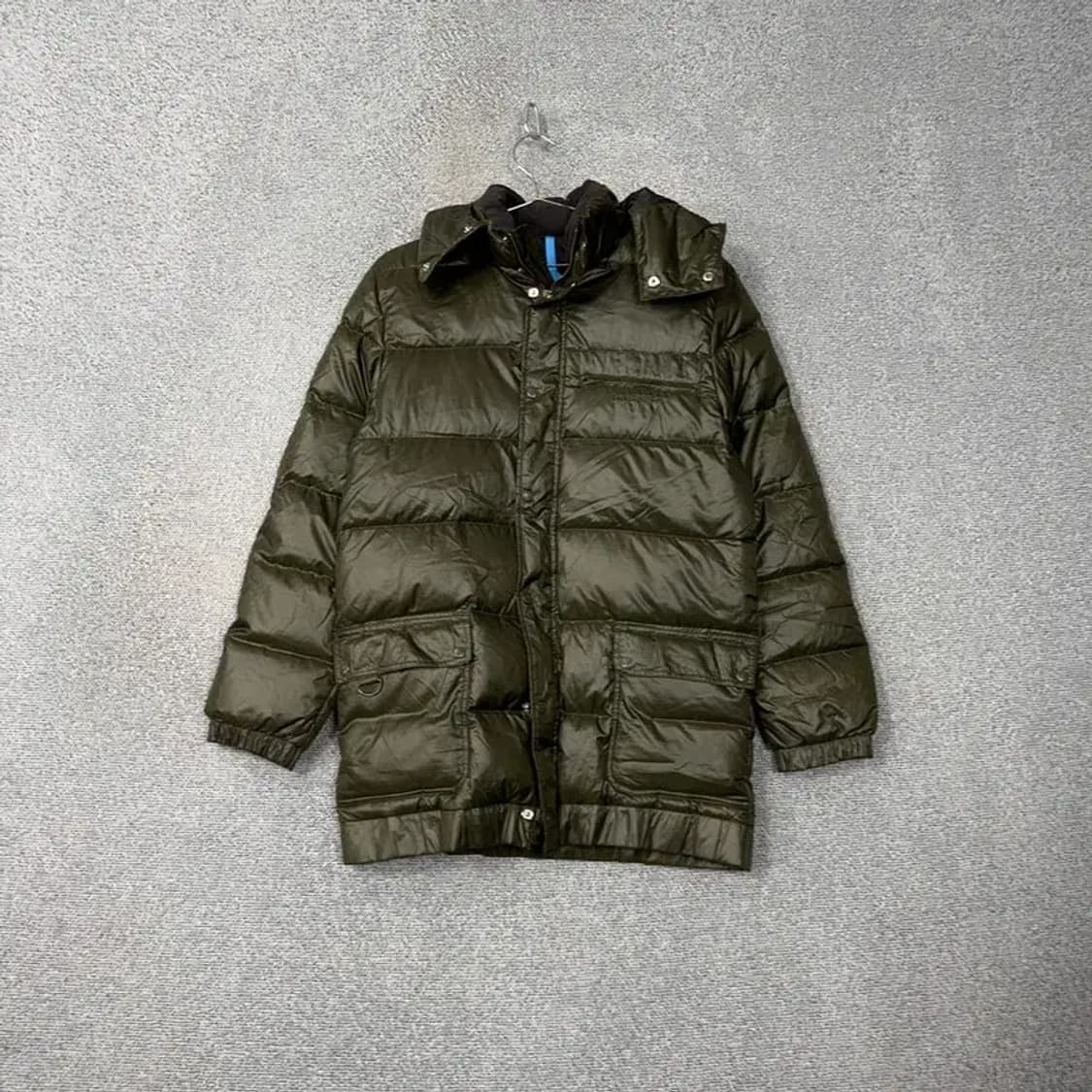 아디다스 덕다운 흑탭 카키 롱 패딩 95 상품이미지1