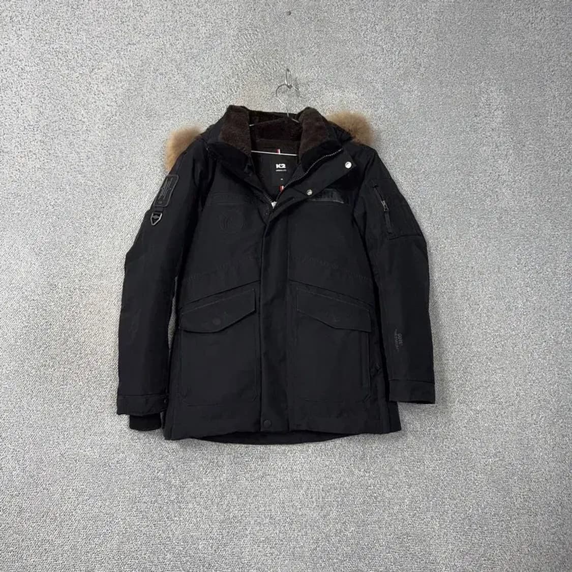 K2 구스다운 고어텍스 블랙 패딩 85 상품이미지1