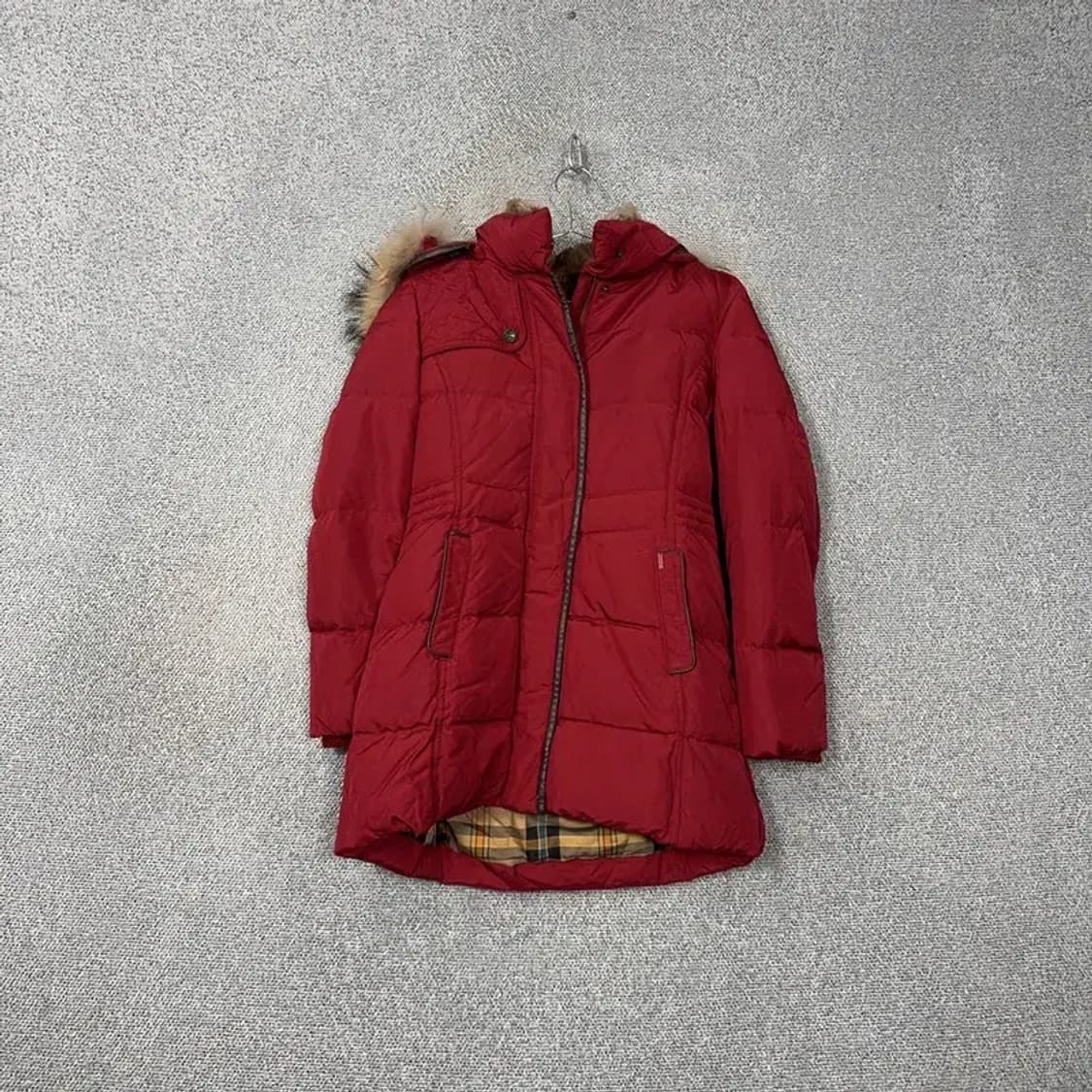 해지스 레드 래빗퍼 구스다운 거위털 패딩 점퍼 85-160 상품이미지1