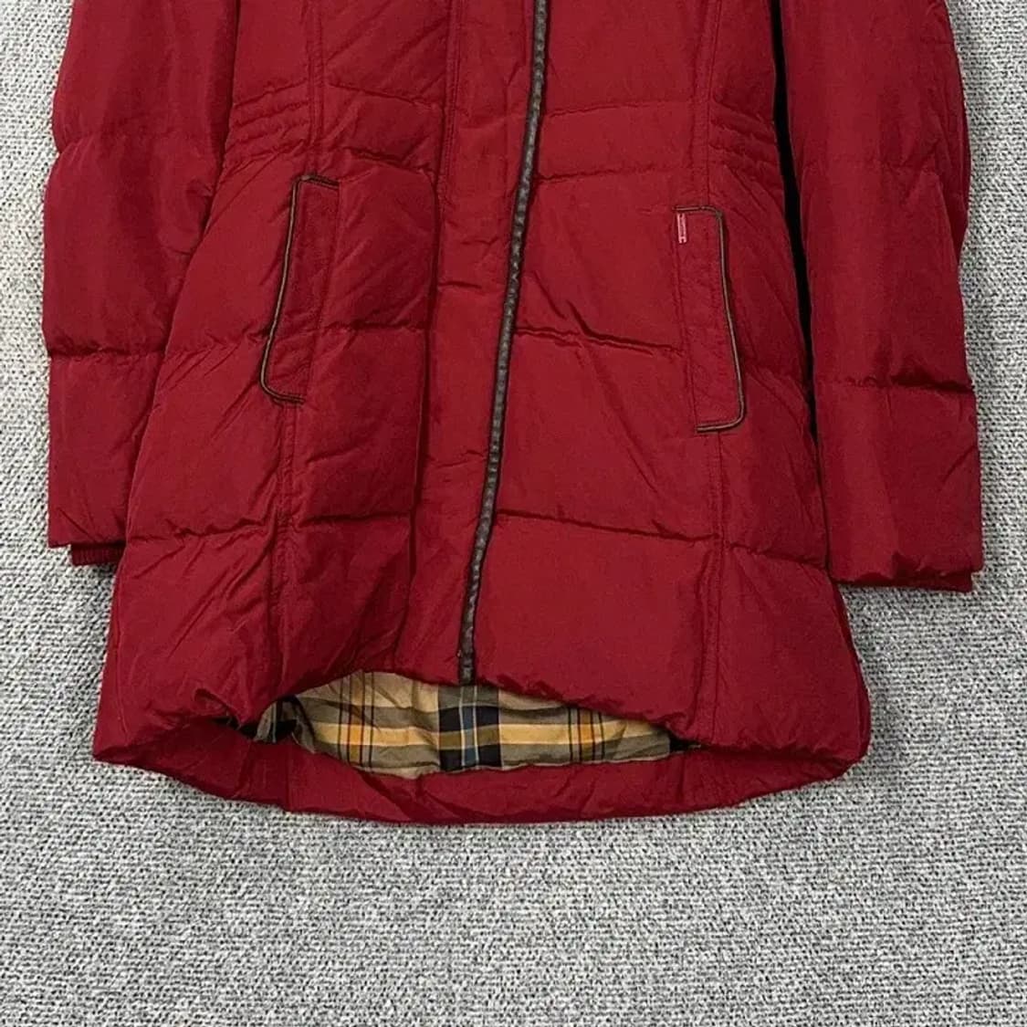 해지스 레드 래빗퍼 구스다운 거위털 패딩 점퍼 85-160 상품이미지4