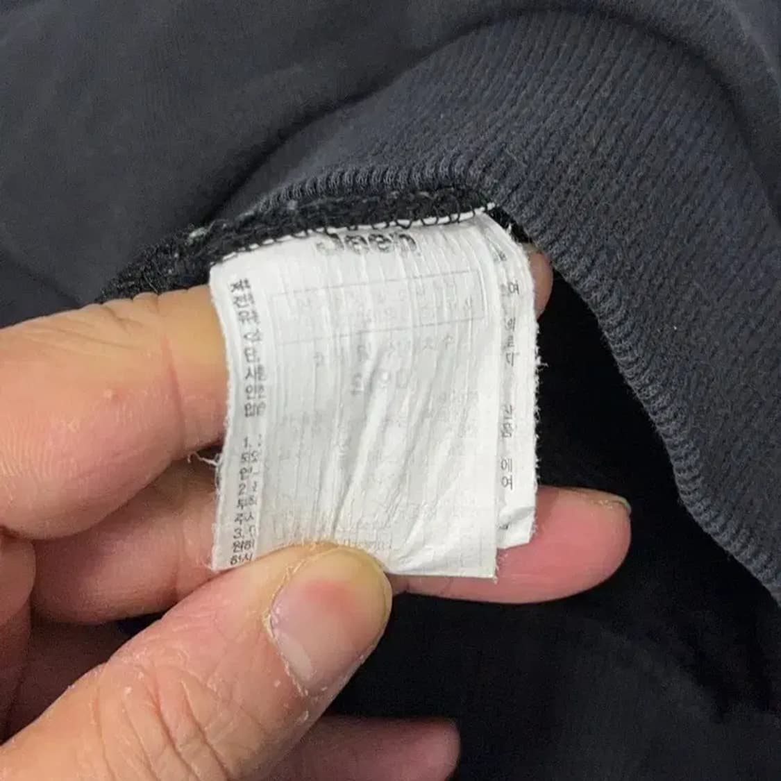 지프 클래식 핏 로고 블랙 후드티 XL 상품이미지4