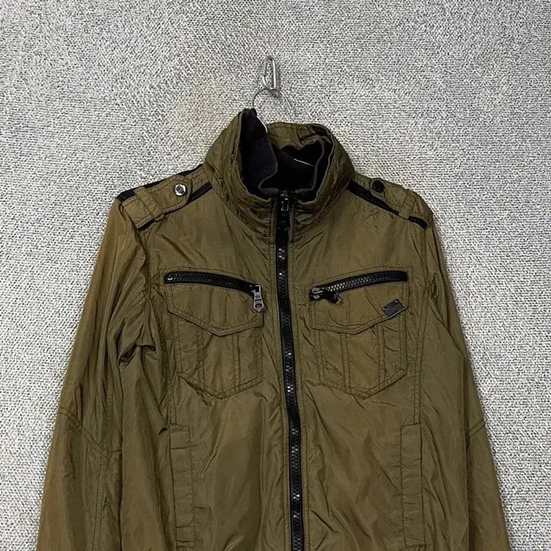버커루 카키 빈티지 유틸리티 남성 나일론 자켓 L 상품이미지3