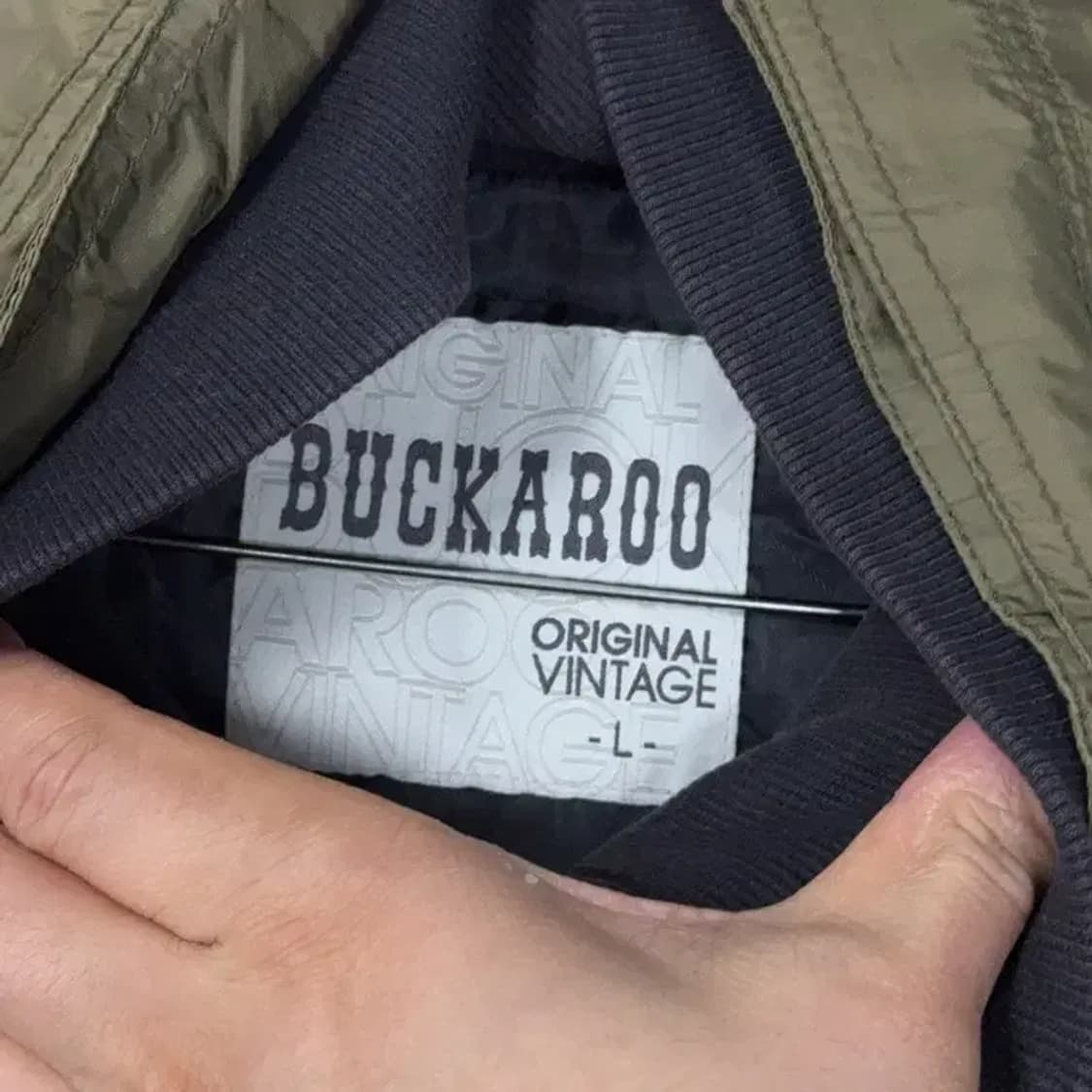 버커루 카키 빈티지 유틸리티 남성 나일론 자켓 L 상품이미지5