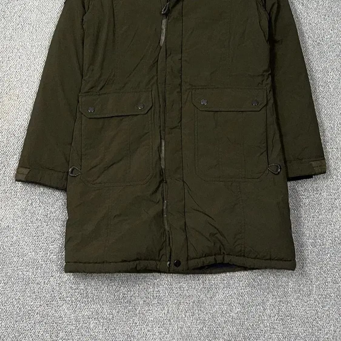 K2 카키 로고 캐주얼 다운 롱패딩 점퍼 90 상품이미지4