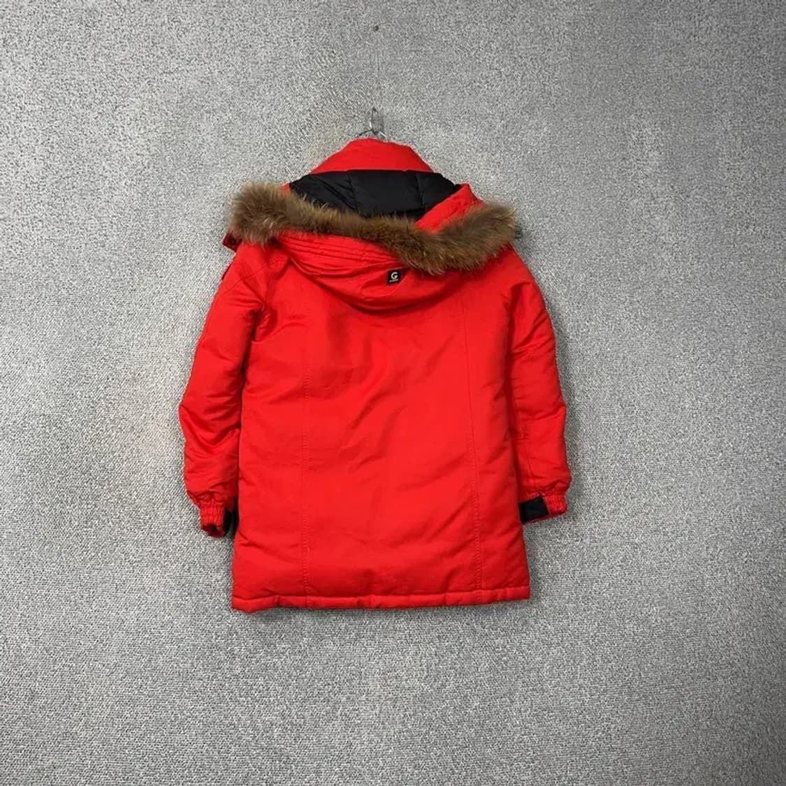 게스 캐주얼 레드 덕다운 오리털 패딩 점퍼 XS 상품이미지2