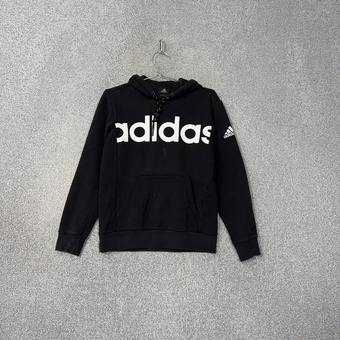 아디다스 프린팅 블랙 후드티 90 상품이미지1