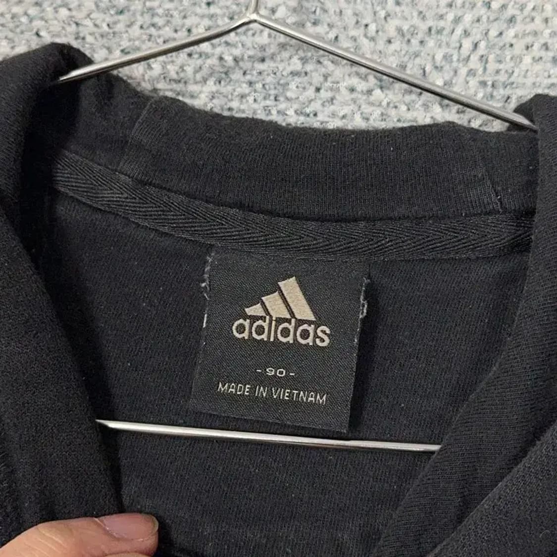 아디다스 프린팅 블랙 후드티 90 상품이미지3