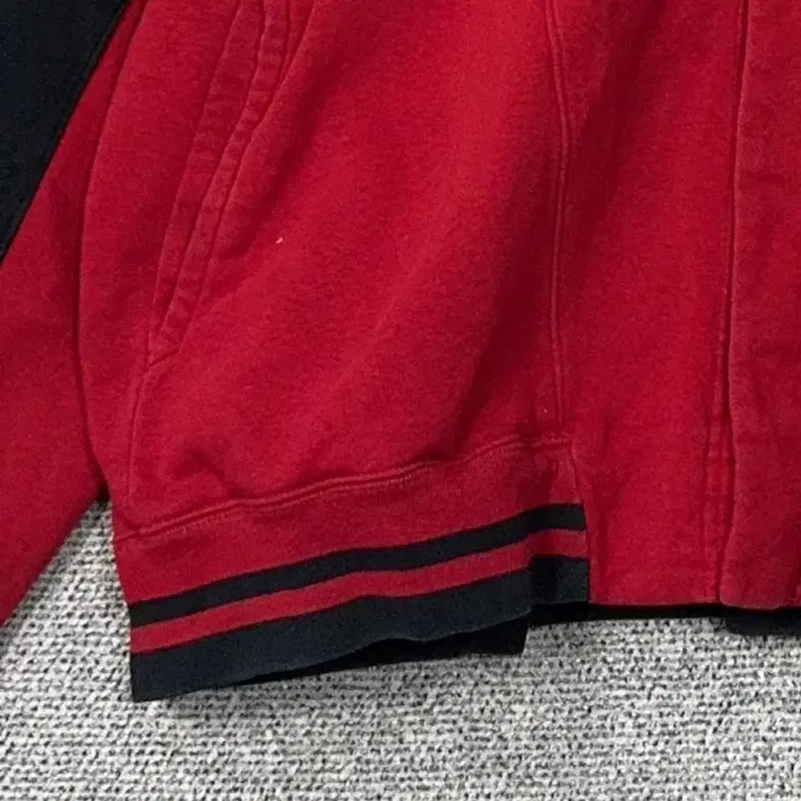 조던 레드 점프맨 로고 오버사이즈 단가라 후드집업 3XL 상품이미지3