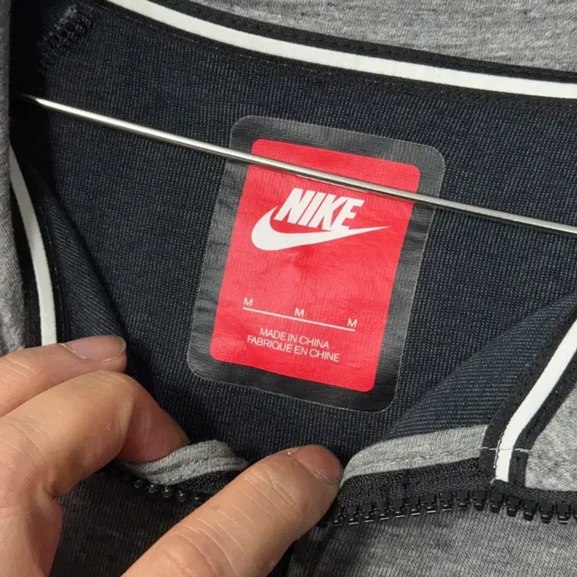 나이키 그레이 로고 후드집업 M 상품이미지3
