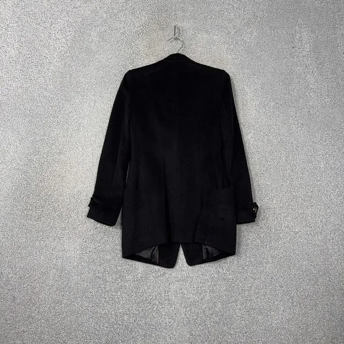 쉬스미스 블랙 투버튼 여성 캐주얼 울 코트 55 상품이미지2