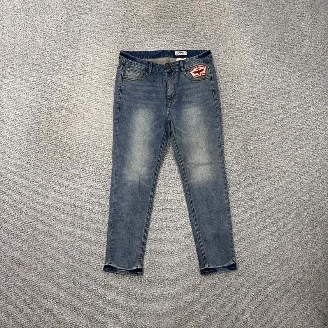 지프 패치 로고 워싱 크롭진 28 상품이미지1