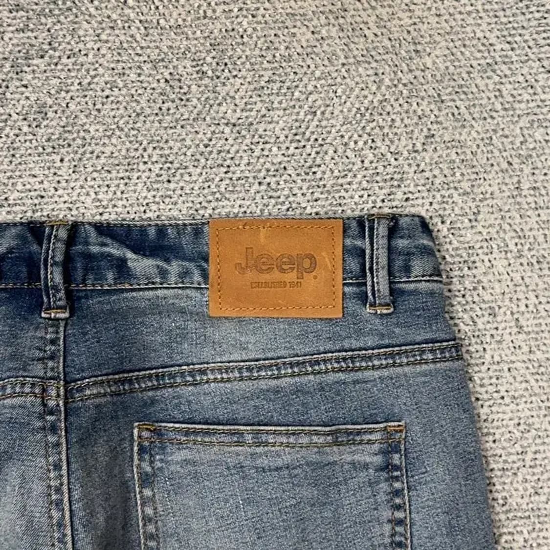 지프 패치 로고 워싱 크롭진 28 상품이미지5