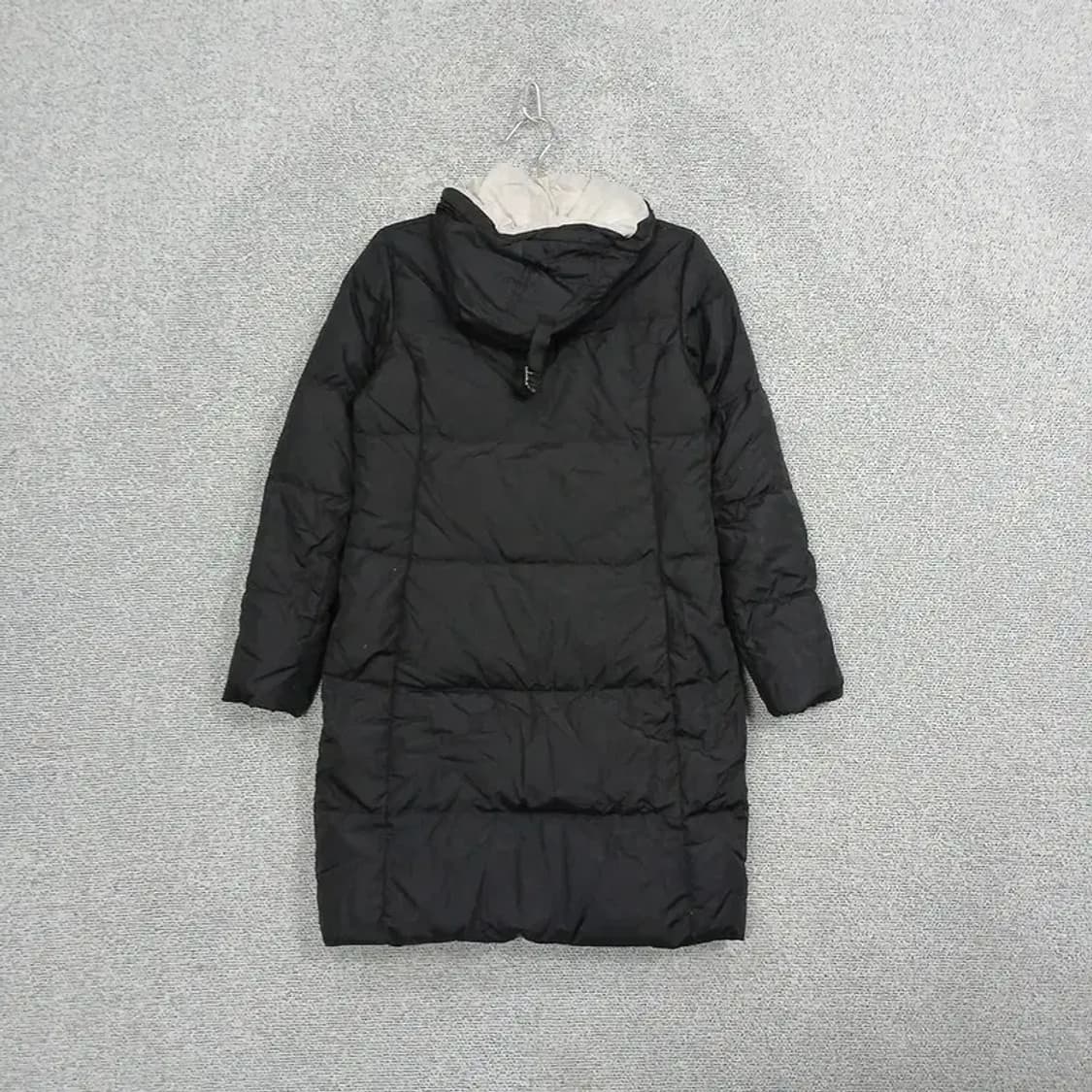 캘빈클라인 버튼 카라코람 블랙 롱 패딩 S 상품이미지2