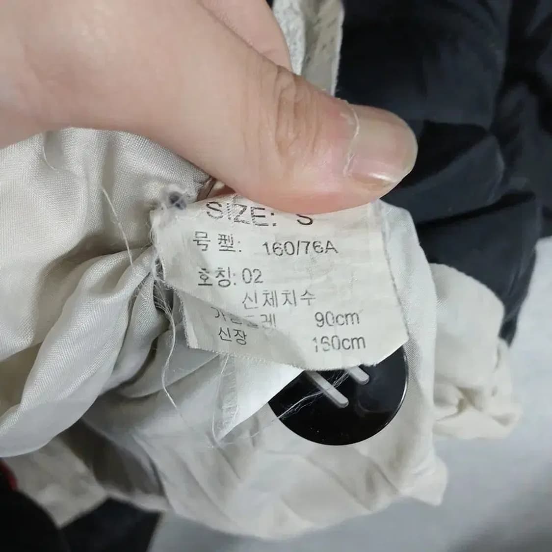 캘빈클라인 버튼 카라코람 블랙 롱 패딩 S 상품이미지6