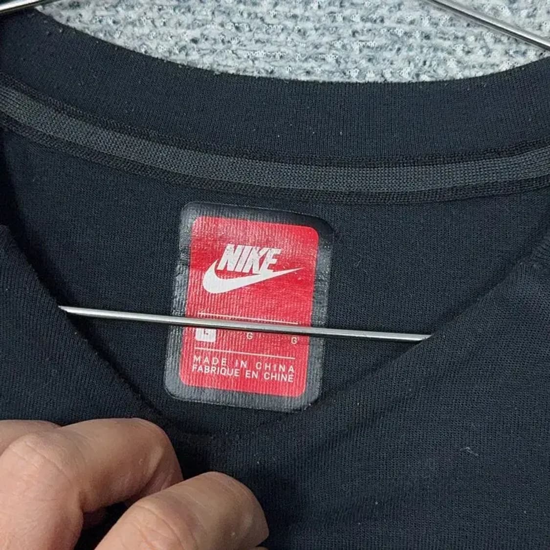 나이키 올블랙 포켓 기능성 맨투맨 L 상품이미지4