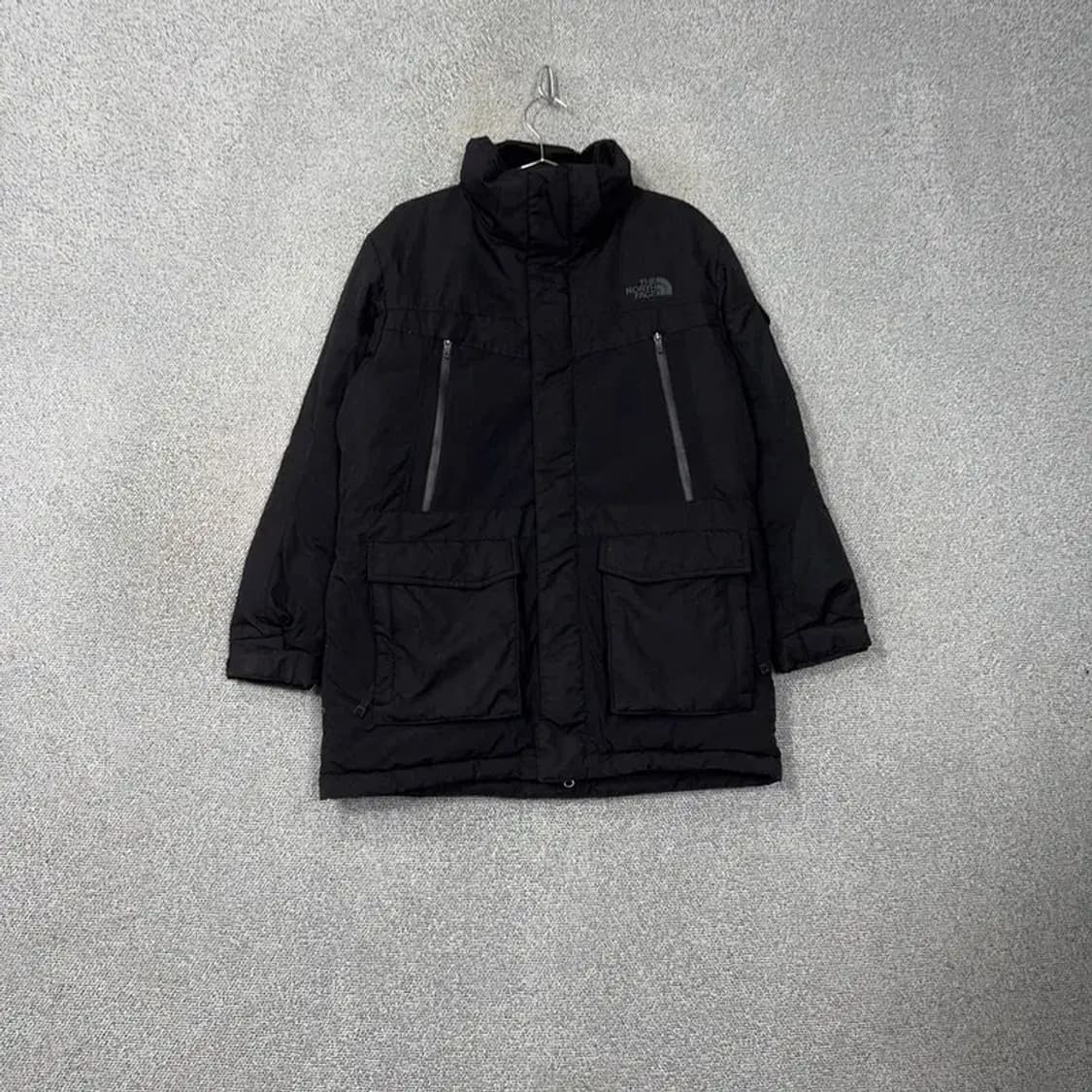 노스페이스 하이벤트 블랙 로고 구스다운 거위털 패딩 점퍼 105 상품이미지1