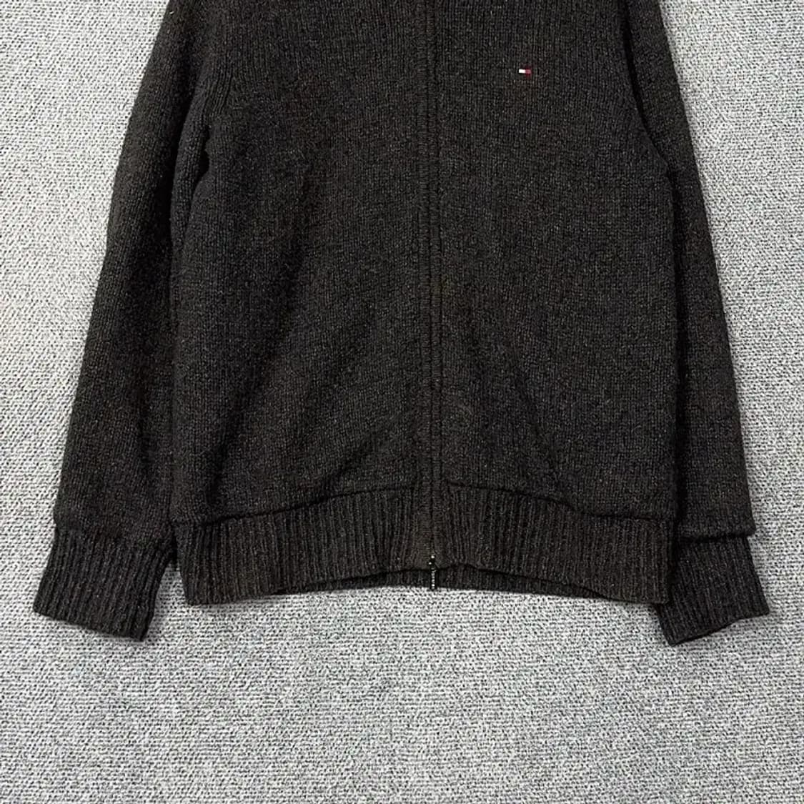 타미힐피거 그레이 캐주얼 울 로고 니트 집업 M 상품이미지4
