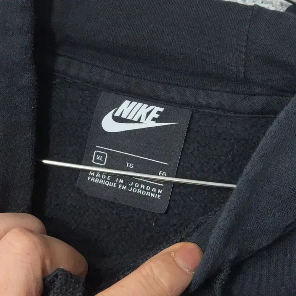 나이키 블랙 로고 스우시 후드티 XL 상품이미지3