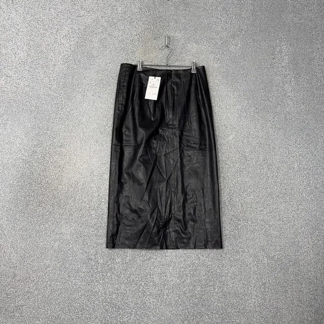 [새상품]자라 레더 롱 스커트 L 상품이미지2