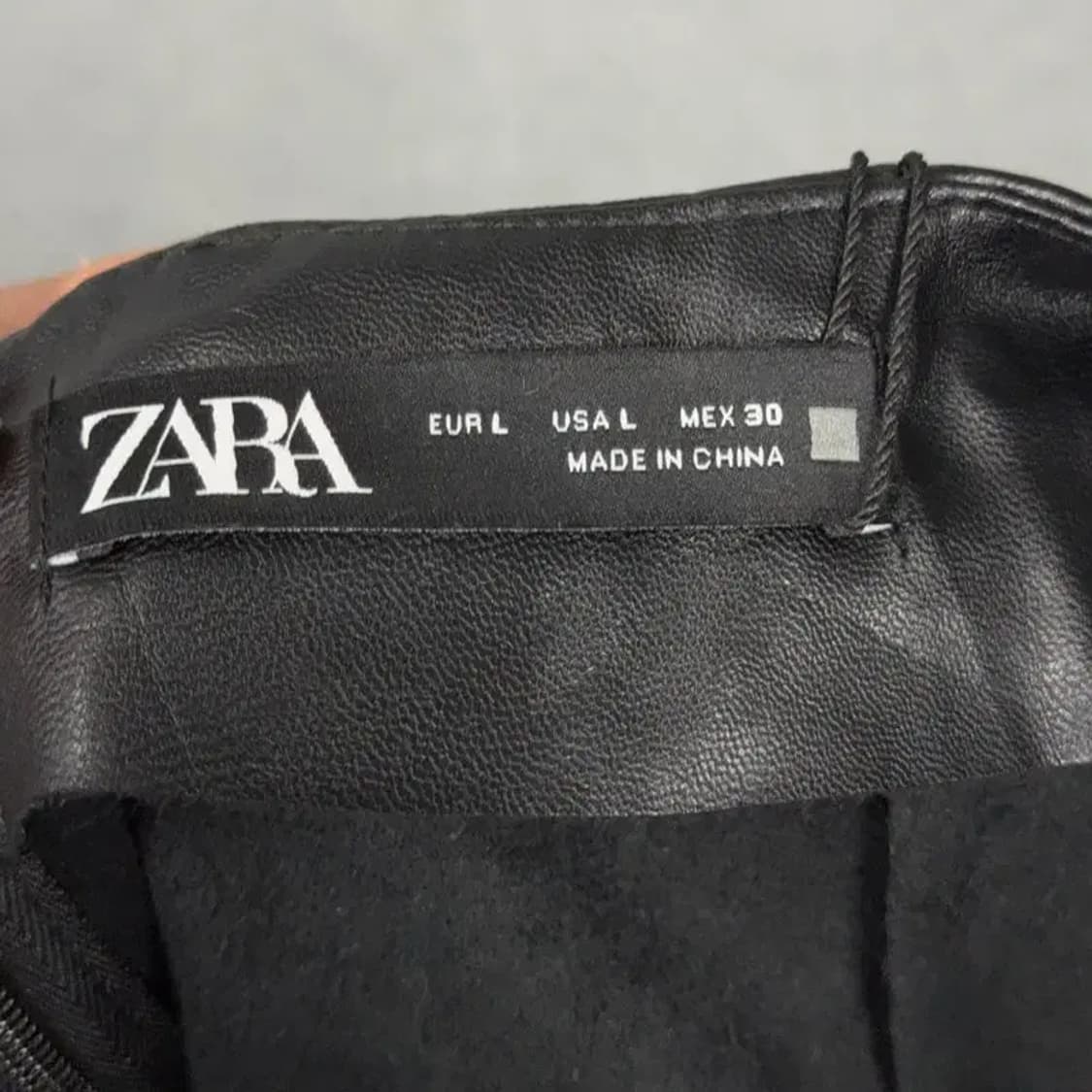 [새상품]자라 레더 롱 스커트 L 상품이미지5