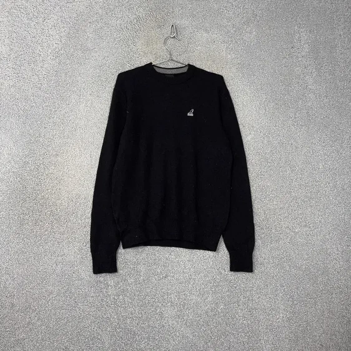 캉골 블랙 로고 캐주얼 울 니트 M 상품이미지1