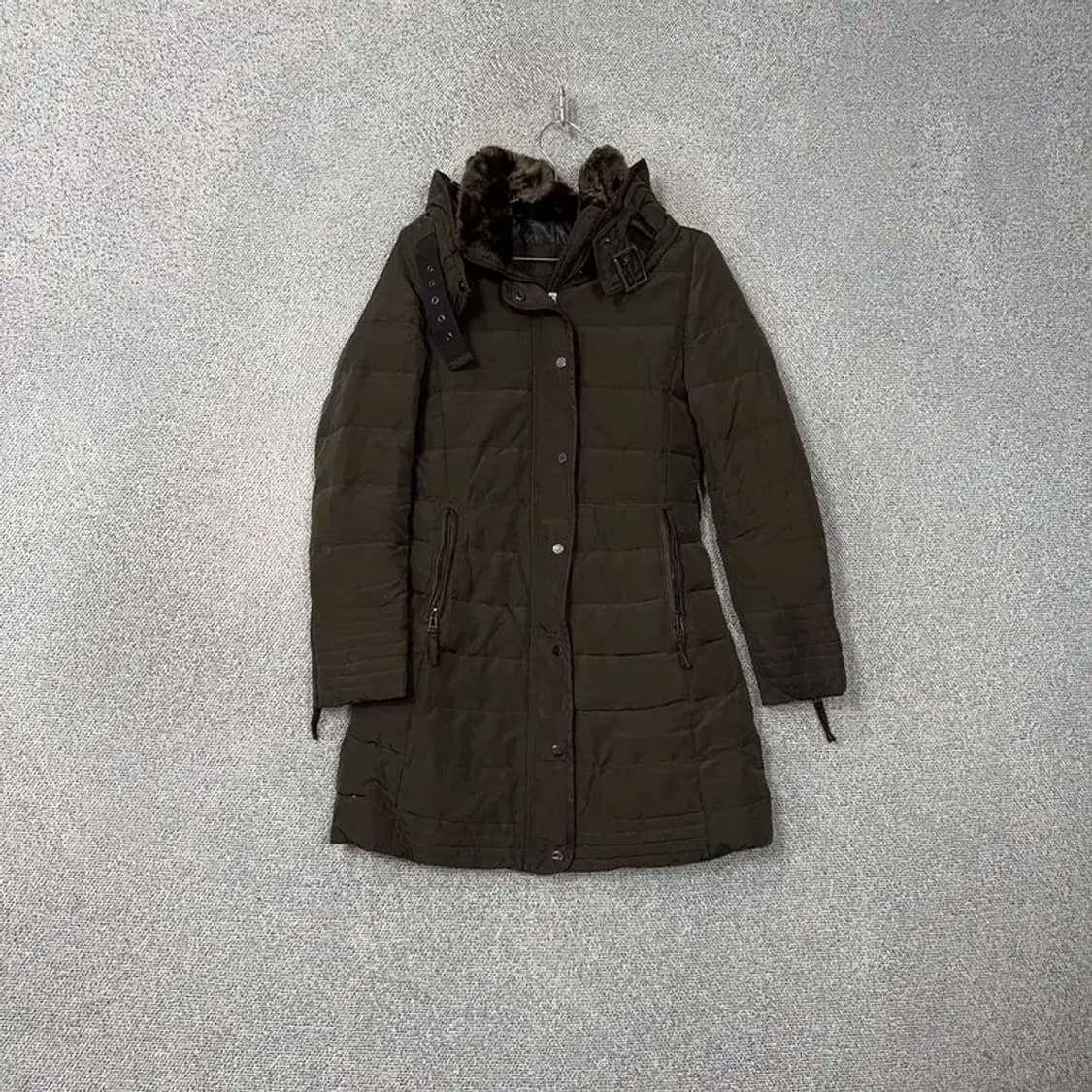 자라 브라운 퍼 롱 패딩 점퍼 S 상품이미지1