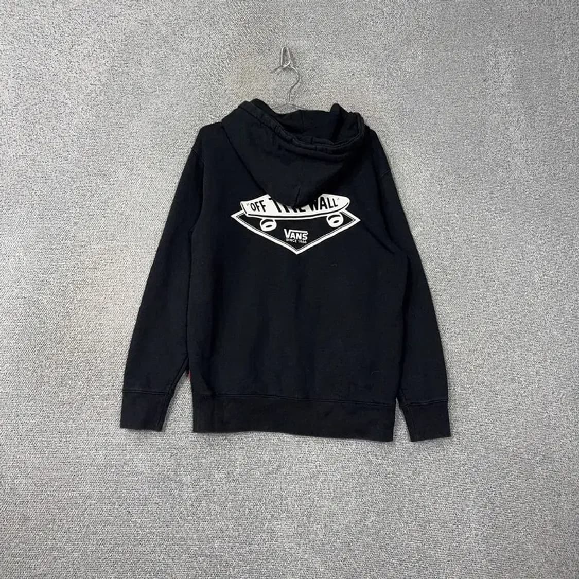 반스 블랙 캐주얼 로고 오버핏 후드티 L 상품이미지2