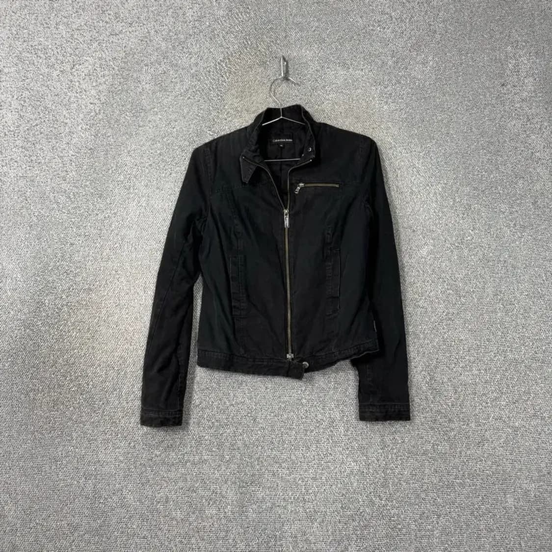 캘빈클라인 블랙 여성 테크웨어 코튼 자켓 M 상품이미지1