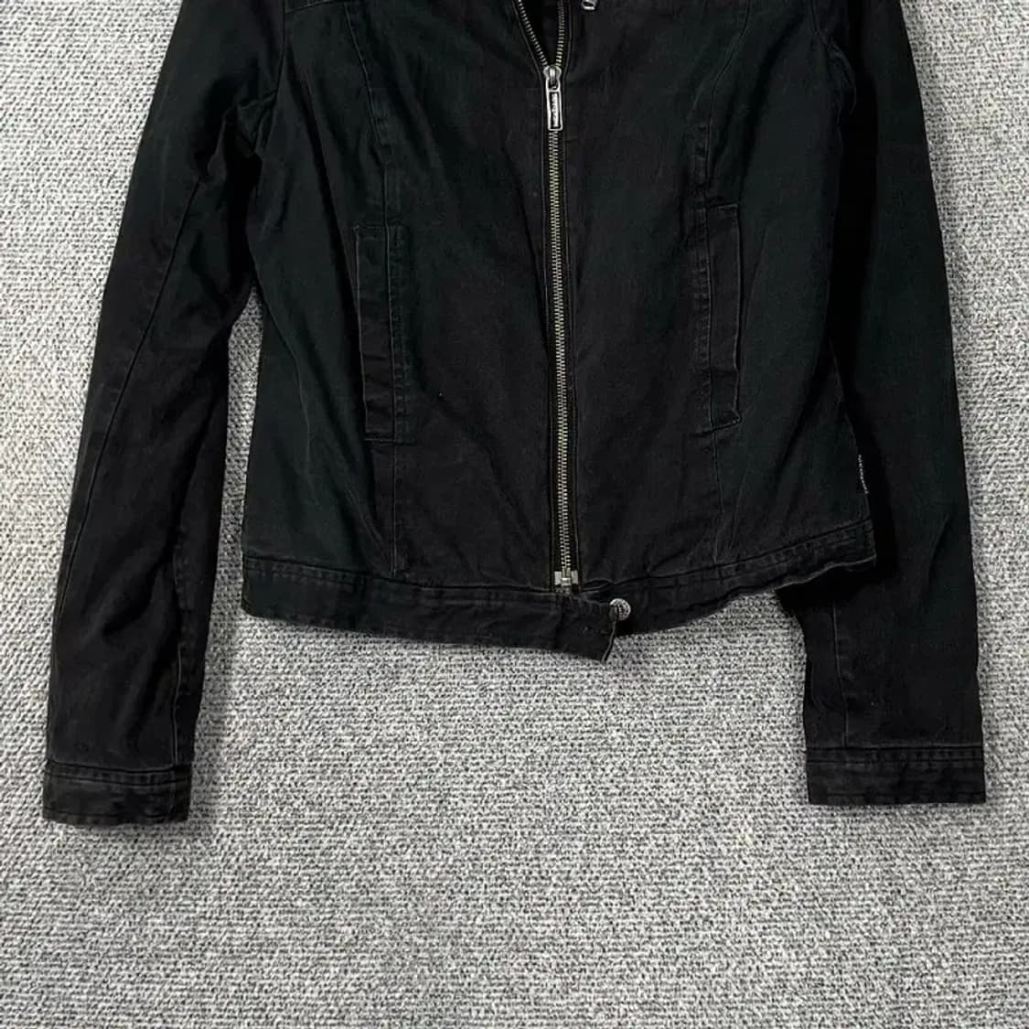 캘빈클라인 블랙 여성 테크웨어 코튼 자켓 M 상품이미지4