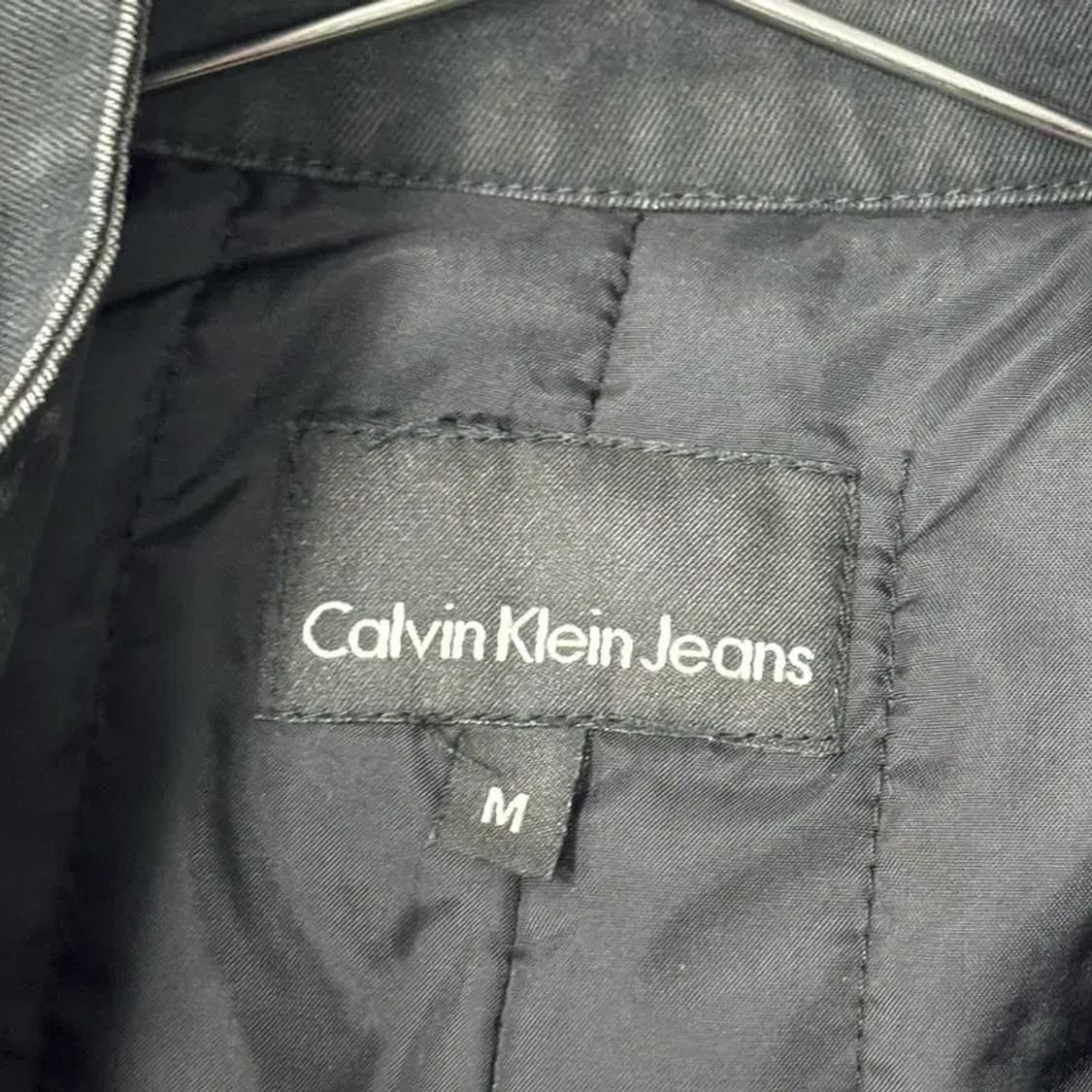 캘빈클라인 블랙 여성 테크웨어 코튼 자켓 M 상품이미지7