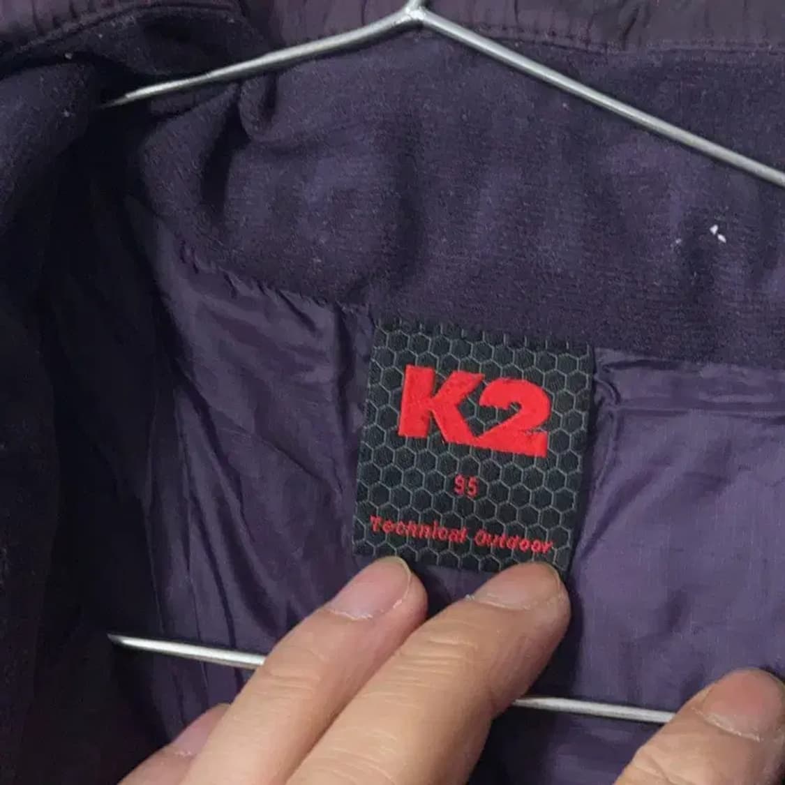 K2 퍼플 구스다운 거위털 경량 패딩 95 상품이미지3