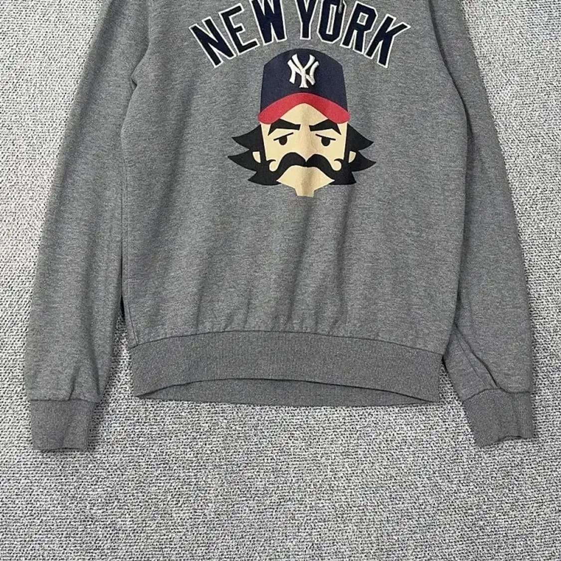MLB 뉴욕양키즈 프린팅 그레이 후드티 100 상품이미지4