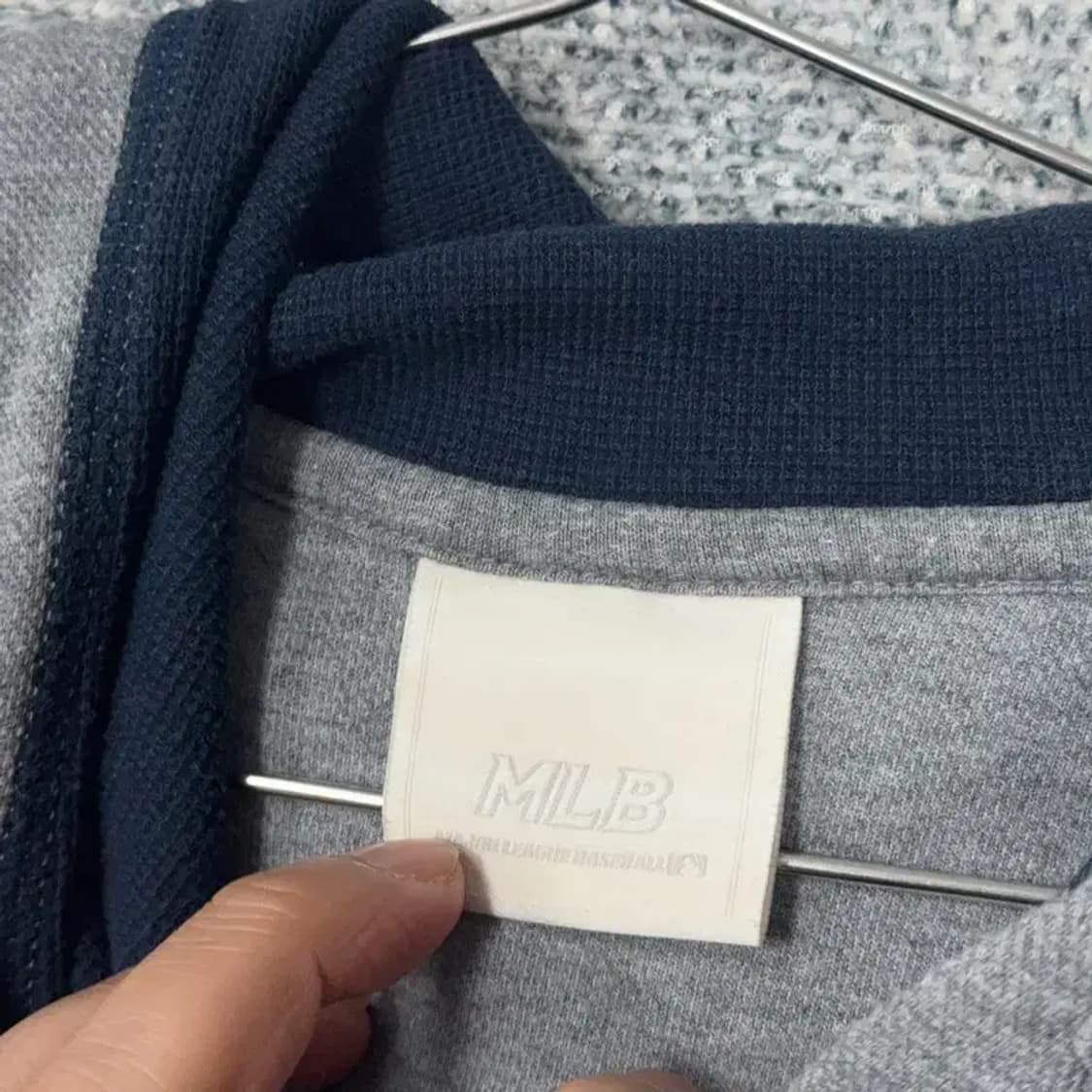 MLB 뉴욕양키즈 프린팅 그레이 후드티 100 상품이미지5