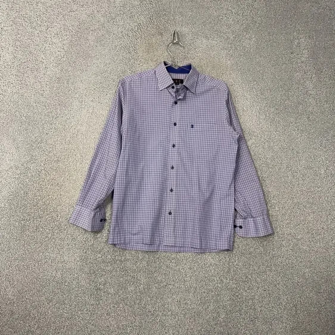 닥스 로고 포켓 체크 네이비 셔츠 95 상품이미지1