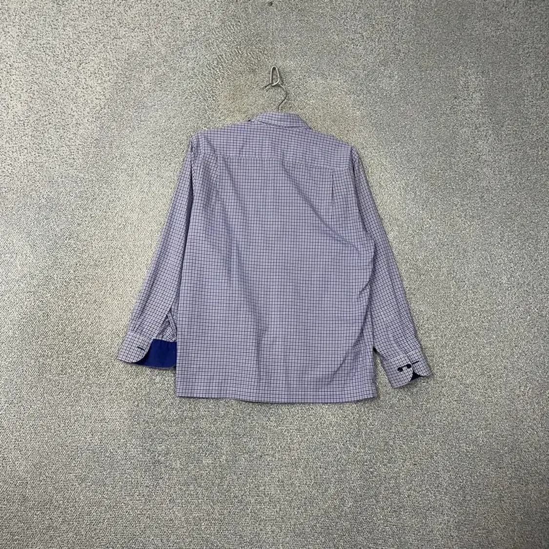 닥스 로고 포켓 체크 네이비 셔츠 95 상품이미지2