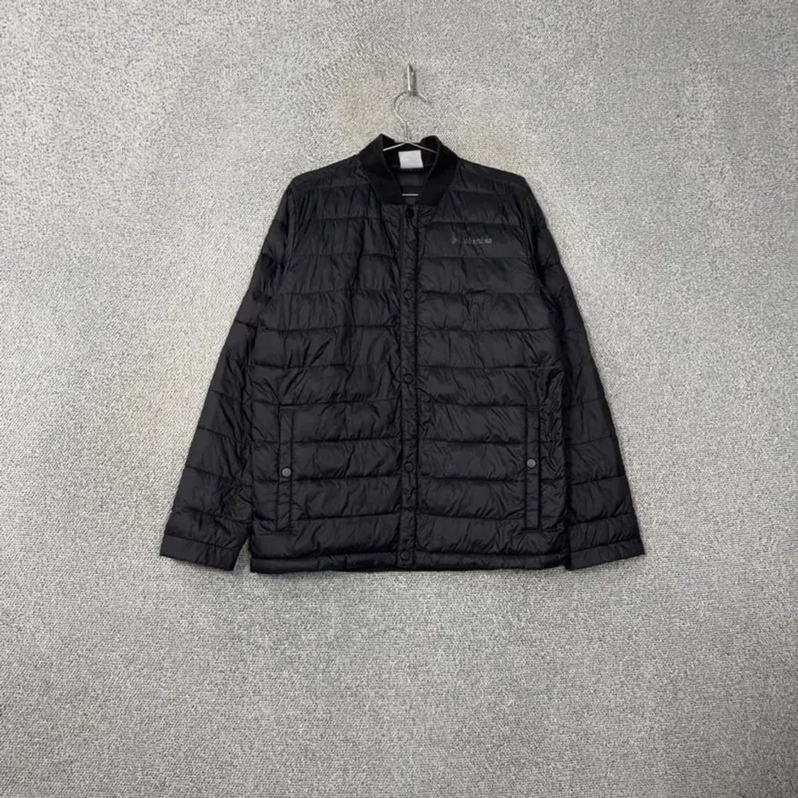 콜롬비아 로고 블랙 경량 패딩 L 상품이미지1