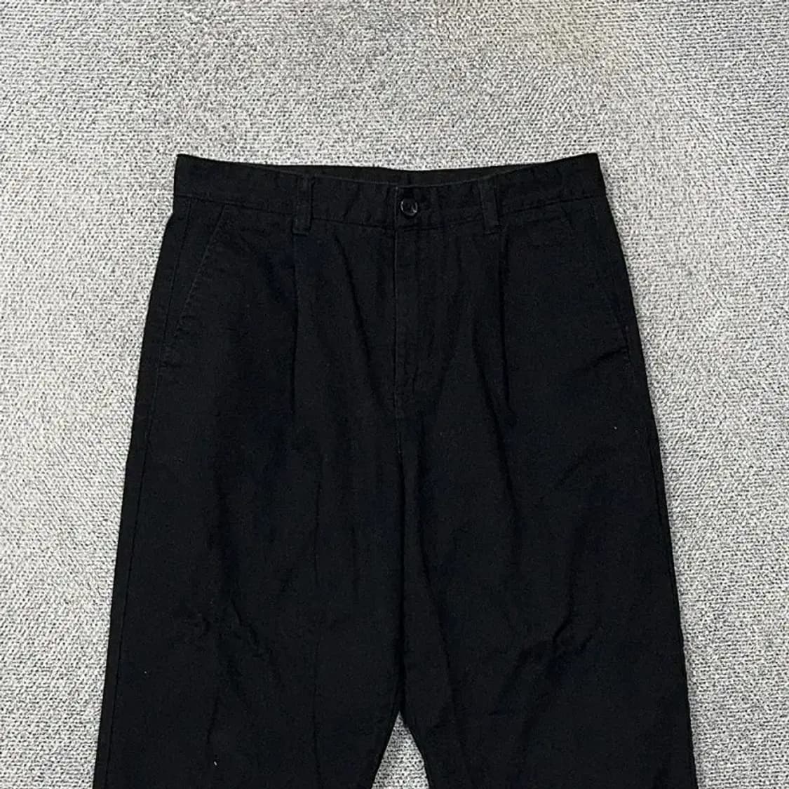 무신사스탠다드 캐주얼 블랙 팬츠 30 상품이미지3