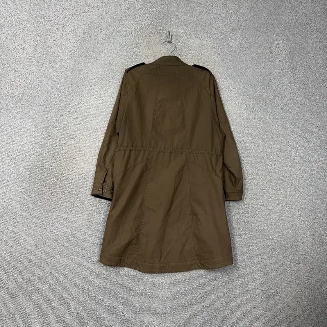 미샤 브라운 허리 밴딩 빈티지 코튼 코트 88-165 상품이미지2