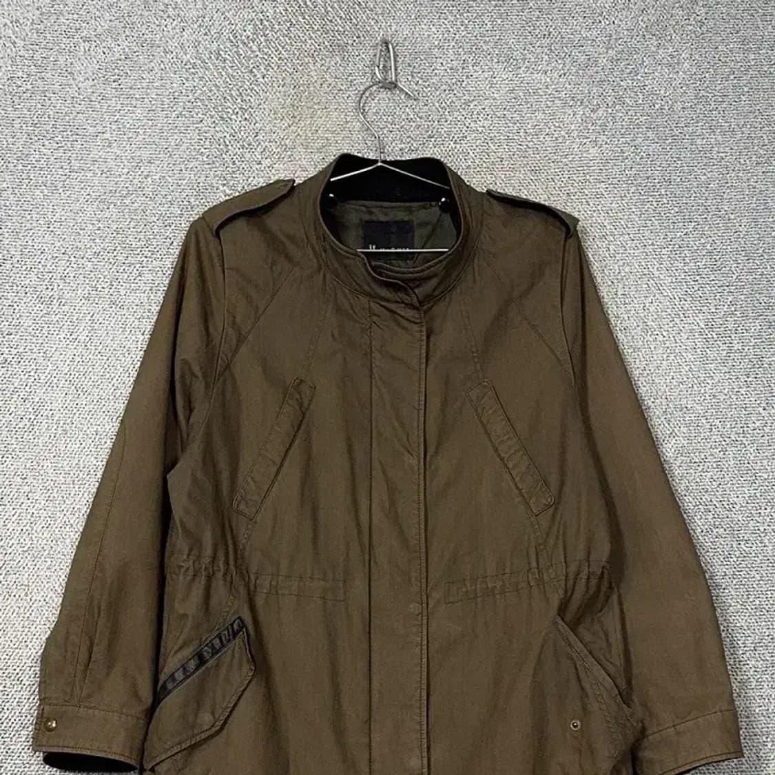 미샤 브라운 허리 밴딩 빈티지 코튼 코트 88-165 상품이미지3