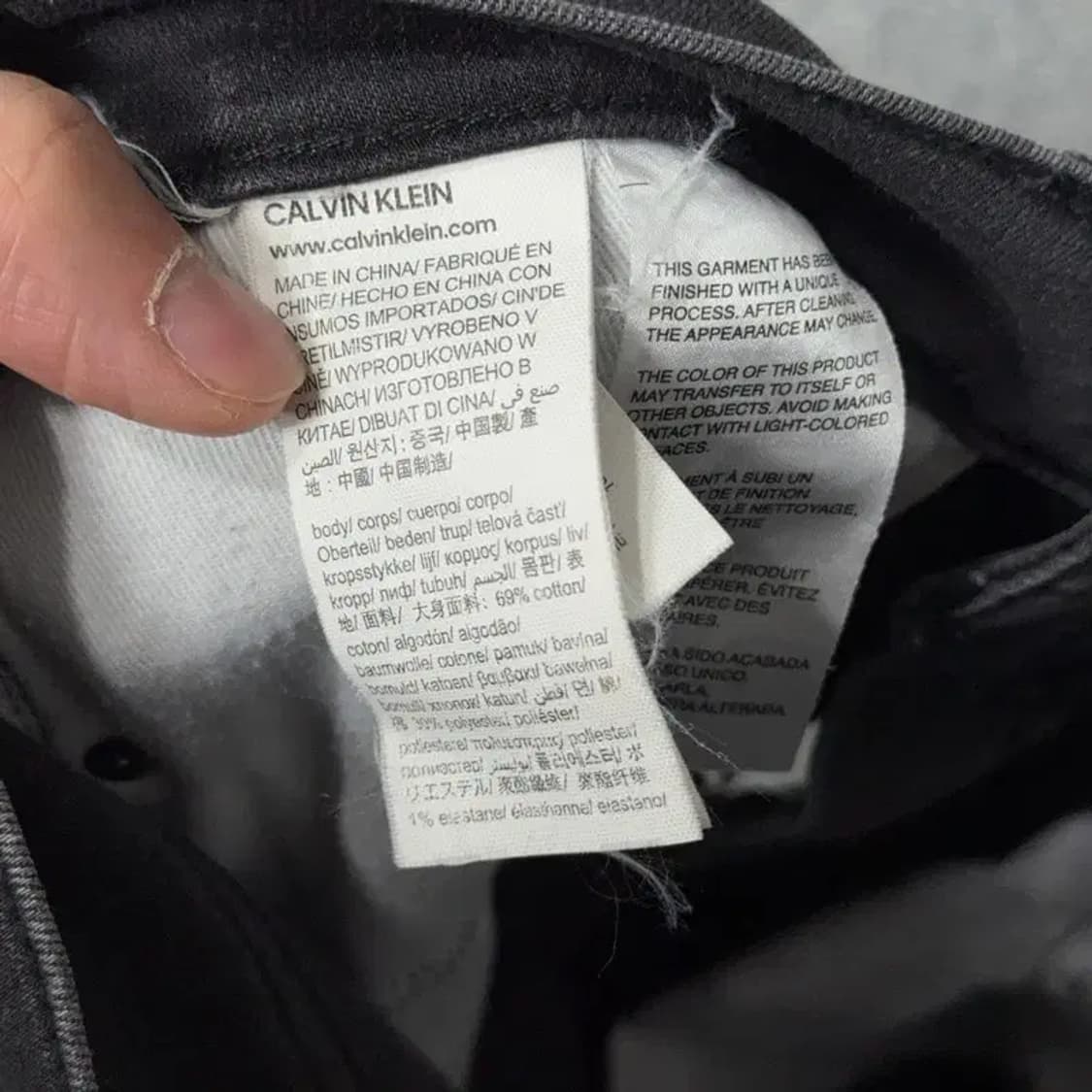 캘빈클라인 흑청 스키니진 W29 x L34 상품이미지7