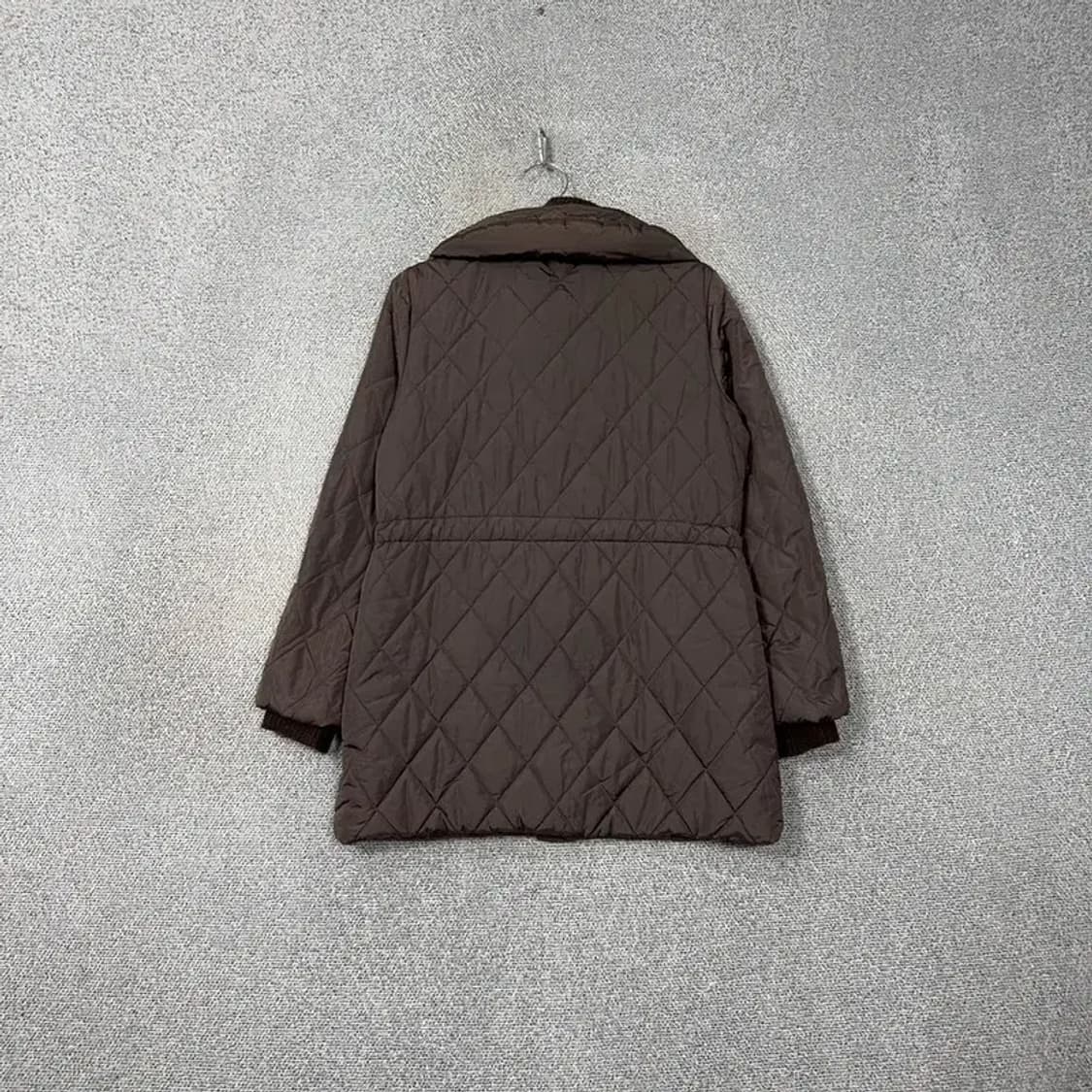 라코스테 브라운 클래식 퀄팅 울 롱 패딩 자켓 95 상품이미지2